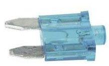 Siguranta auto mini cu indicator luminos 15A albastru Velleman 11x8.6mm