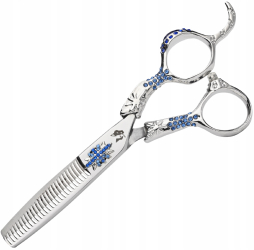 WOLF Degloving foarfece pentru dreptaci 5 5 Sapphire offset foarfece de tuns pentru salon Linia profesionala 