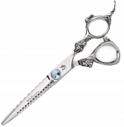 WOLF Foarfece pentru dreptaci 5.5. Foarfece de tuns Sharky-B offset pentru salon Linia profesionala 