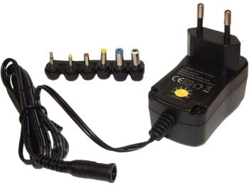 Alimentator Kemot 500 mA 3/4.5/5/6/7.5/9/12 V 6 mufe Negru 
