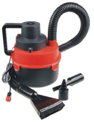 Aspirator Auto De Mana KlaussTech Model Ma-c003 Filtru Praf Detasabil Aspirare Uscata Si Umeda- 12v 96w Rosu 