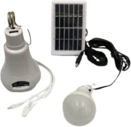 Bec KlaussTech cu Panou Solar Putere 10W Autonomie 4-6h LED Negru 