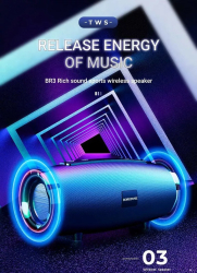 Boxa Portabila Borofone BR3 Rich Sound Bluetooth 5.0 Sunet Bogat Puternic - Albastru