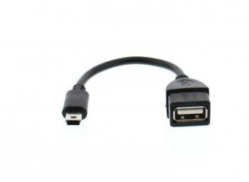 Cablu adaptor OTG USB mama - mini USB tata cablu 8cm Well 