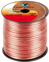 Cablu difuzor transparent OFC cupru 2x2.5 mm Cabletech KAB0327 