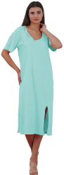 Camasa de noapte 2086 100 bumbac Bella Secret-Vernil-XL INTL 