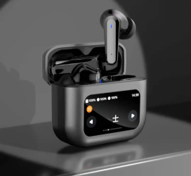 Casti Bluetooth Wireless iQuality® QuantumPlay cu Bluetooth 5.4 Active Noise Cancelling display integrat aplicatie dedicata. 
