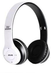 Casti Cu Bluetooth Klausstech Conectare Aux In Jack 3 5mm Over The Ear Culoare Alb 