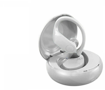Casti Cu Carcasa Incarcare Klausstech Wireless Bluetooth 5.0 incarcare 2h Autonomie 4h Hd Voice Microfon Control Volum Alb 