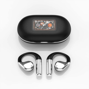iQuality Casti Sport qPlay PRO Black cu Bluetooth 5.4 Noise Cancelling Display Digital HD 