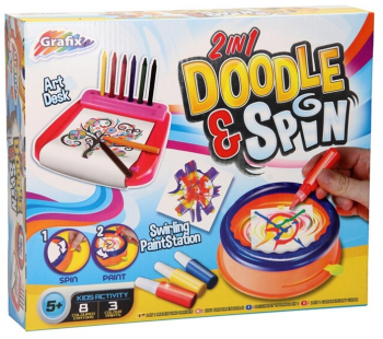 Joc creativ de desenat 2 in 1 Doodle & Spin Grafix R06-0044 