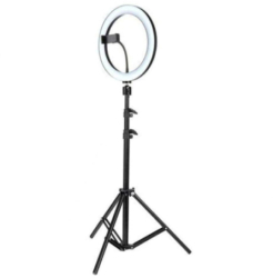 Lampa Circulara Ring Light KlaussTech 120 Led-uri Smd Putere 50w Diametru 25.5cm Suport Pentru Telefon Si Trepied Inclus 10 Trepte De L 