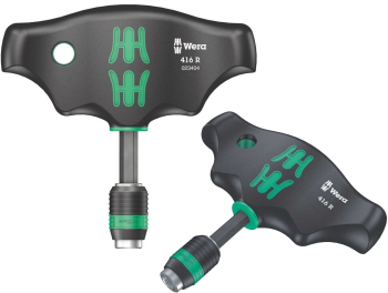 Maner de fixare biti si mandrina rapida Wera 45 mm 1/4 Negru/Verde 