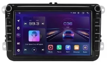 Navigatie Android 13 cu Android auto & Carplay Wireless 2GB RAM 32 GB dedicata Ecran 8 inch VW Skoda Seat Passat B6 B7 CC Golf 5 G 