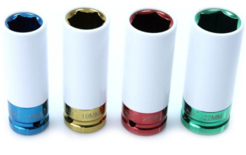 Set de chei tubulare Kraft&Dele impact 1/2 4 piese 17/19/21/22 mm 