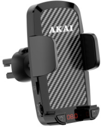 Suport Telefon Reglabil Auto pentru Grila Ventilatie cu Functie de Transmitator FM si Bluetooth 