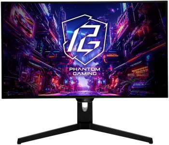 Monitor LED ASRock Gaming PGO27QFS 27 inch QHD OLED 0.03 ms 240 Hz USB-C HDR FreeSync Premium Pro 