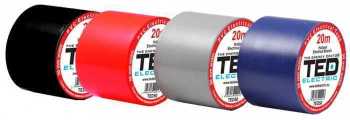 Banda electroizolatoare TED 50mm x 20metri neagra 