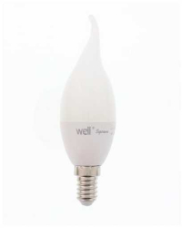 Bec LED lumanare E14 6W 230V lumina rece Well 