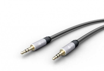 Cablu audio jack stereo 3.5 mm tata - 3.5 mm tata 5m dublu ecranat Goobay Plus 