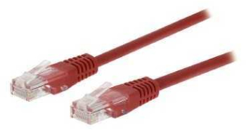 Cablu CAT5e UTP de retea RJ45 8P8C tata - RJ45 8P8C tata 2m rosu Valueline 