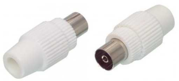 Conector coaxial mama plastic WELL 