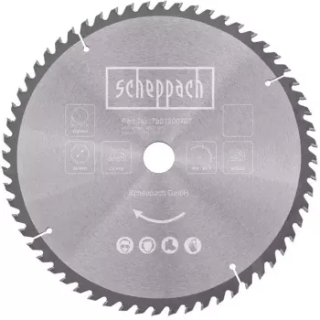 Disc pentru fierastrau circular taiere lemn Scheppach 7901200707 O305x30 mm 60 dinti 