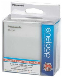 Eneloop Incarcator USB & boster include acumulatori 4x AA R6 1900mAh Panasonic K-KJ87MCC40USB 