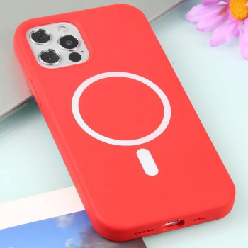 Husa Compatibila cu Apple iPhone 14 PRO MAX Perfect Fit Silicon TPU Slim Antisoc ROSU - cu incarcare wireless 