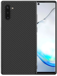 Husa pentru Samsung Galaxy Note 10 Plus Perfect Fit cu insertii de carbon negru 