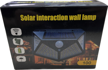 Lampa cu incarcare solara cu senzori de amurg miscare si lumina 3 trepte de iluminare 100 x LED 