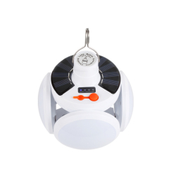 Lampa solara pentru camping 12 x 12 x 14 cm IP65 Alb 