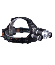 Lanterna Klausstech Frontala De Cap Cu Zoom Si Acumulator 3cree T31500 