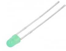 LED 3mm verde 12V 8-20mcd 60 grade Parte frontala convex KINGBRIGHT ELECTRONIC L-934GD-12V 