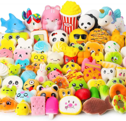 Pachet 30 piese jucarii Squishy breloc cu revenire lenta 