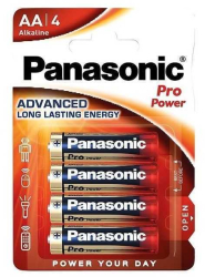Panasonic baterii alcaline AA LR6 Pro Power 4buc LR6PPG/4BP 