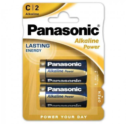 Panasonic baterii alcaline C LR14 Alkaline Power Bronze 2buc LR14APB/2BP 