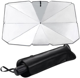 Parasolar auto universal pliabil protectie UV negru 56× 31 inchi 