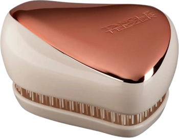 Perie de par cu design compact Tangle Teezer Compact Styler rose gold cream 1 buc 