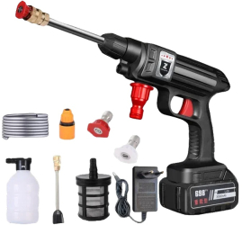 Pistol de spalat cu presiune fara fir 1500W 30Bar 13L negru/albastru 240x220x130mm 
