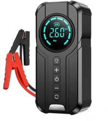 Pompa de umflare anveloper 12V 1000A portabila 8400mAh negru 