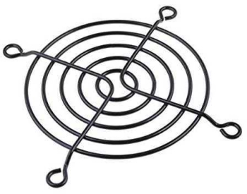 Protectie 80x80mm pentru ventilator Material metal Fixare cu surub negru TQSolution
