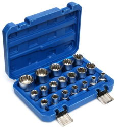 Set chei tubulare Kraft&Dele KD10347 19 piese 