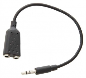 Splitter cablu adaptor audio stereo Jack 3.5 mm tata - 2x 3.5 mm Jack mama 0.2m Valueline 