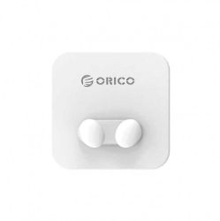 Suport cabluri Orico WT2 alb silicon banda adeziva aplicata 1 locas cablu 60x60x23mm 2 suporti 