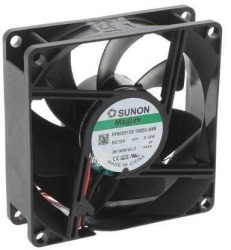 Ventilator DC axial 12VDC 80x80x25 mm 4500rot./min 96.85m3/h 43.1dBA Vapo SUNON PF80251V2-1000U-A99 