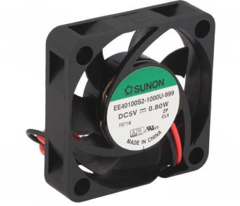 Ventilator DC axial 5VDC 40x40x10mm 11.99m3/h 23dBA 26AWG SUNON EE40100S2-1000U-999 