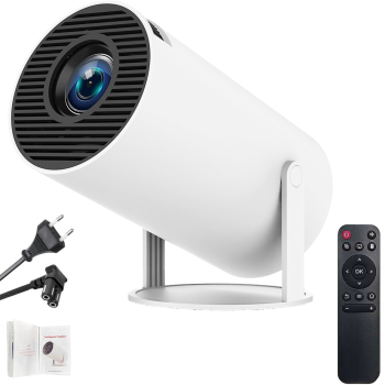 Videoproiector portabil Full HD 1280x720 suport 4K alb 