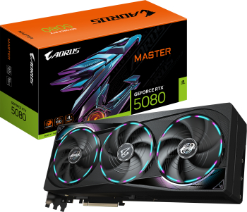 Placa video GIGABYTE AORUS MASTER NVIDIA GeForce RTX 5080 16GB GDDR7 256bit DLSS 4 