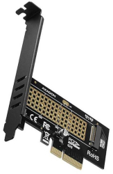 Adaptor Intern PCEM2-N PCI-E 3.0 4x - M.2 SSD NVMe suport SSD pana la 80mm AXAGON 